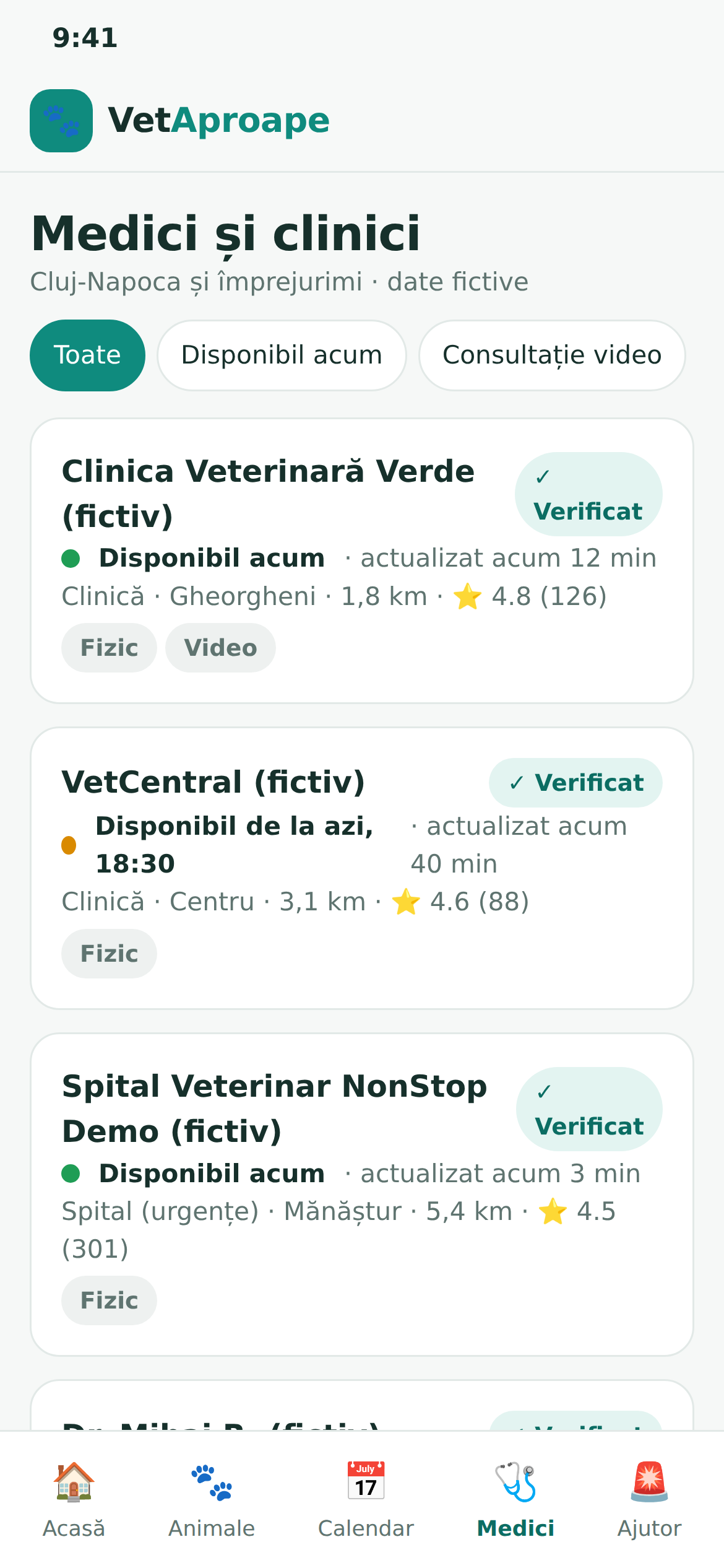 Lista de medici și clinici
